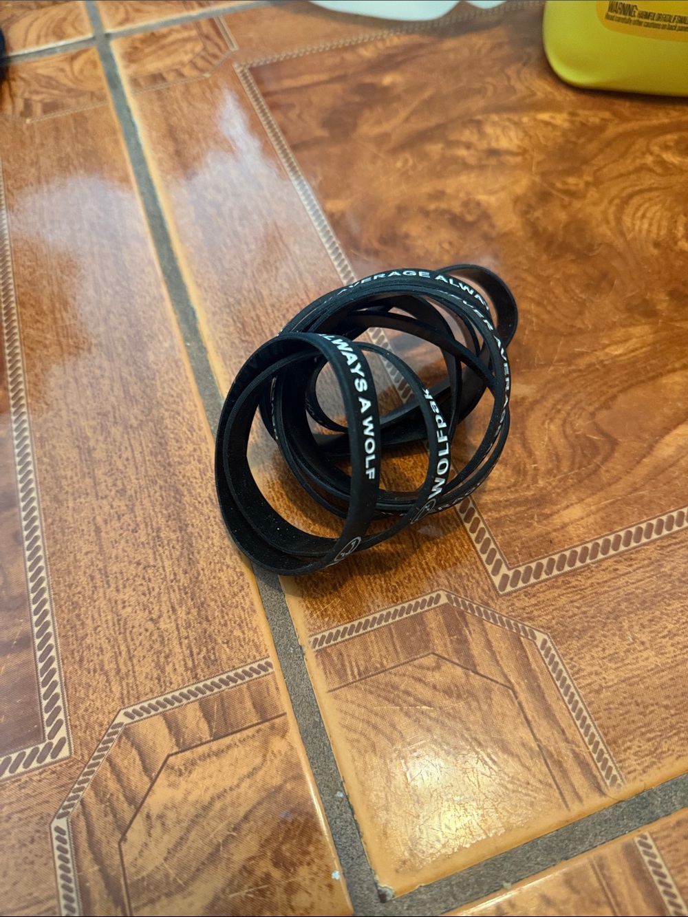 Black Silicone Motivational Wristbands - Unbranded